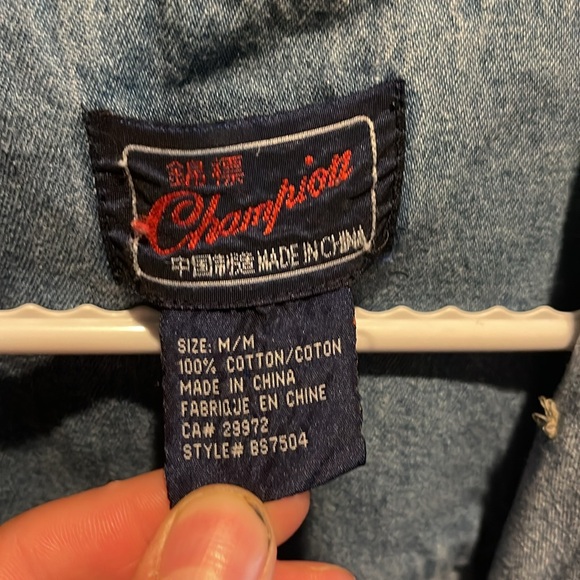 Champion China Jean button up - Picture 3 of 3